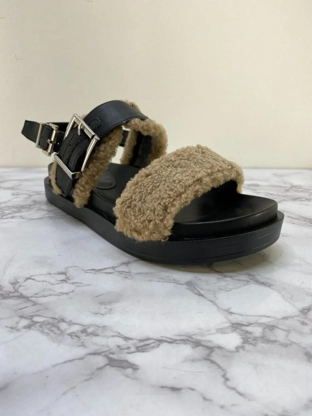Aerosoles Women's Lada Buckle Strap Footbed Sandals Lord&Taylor SZ 7M